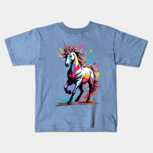 Watercolor Unicorn Kids T-Shirt